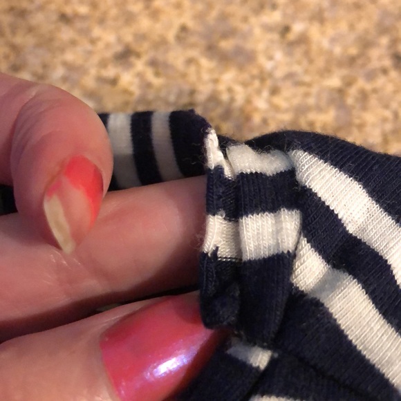 Max Studio Blue and Off White or Cream Dress Small - Picture 5 of 17